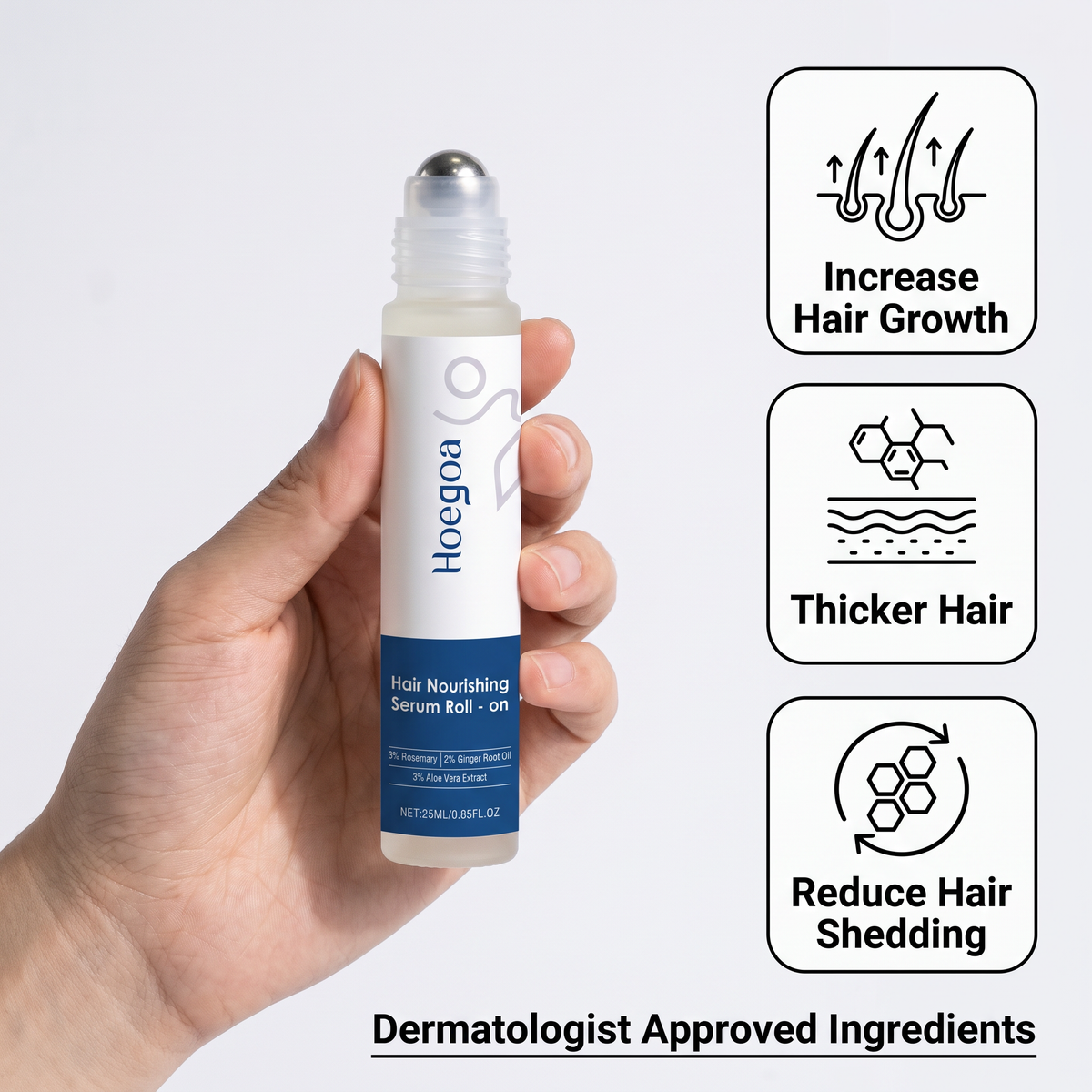 RootRoll™ – Rosemary Scalp Serum Roll-On